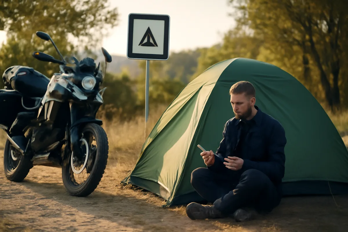 E’ consentito campeggiare con la moto in libera? Soluzioni legali per soste senza sorprese