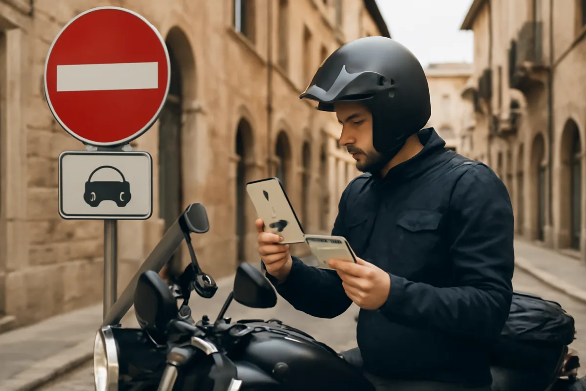 Come evitare le multe nei centri storici durante i viaggi in moto? Le zone ZTL e permessi poco noti