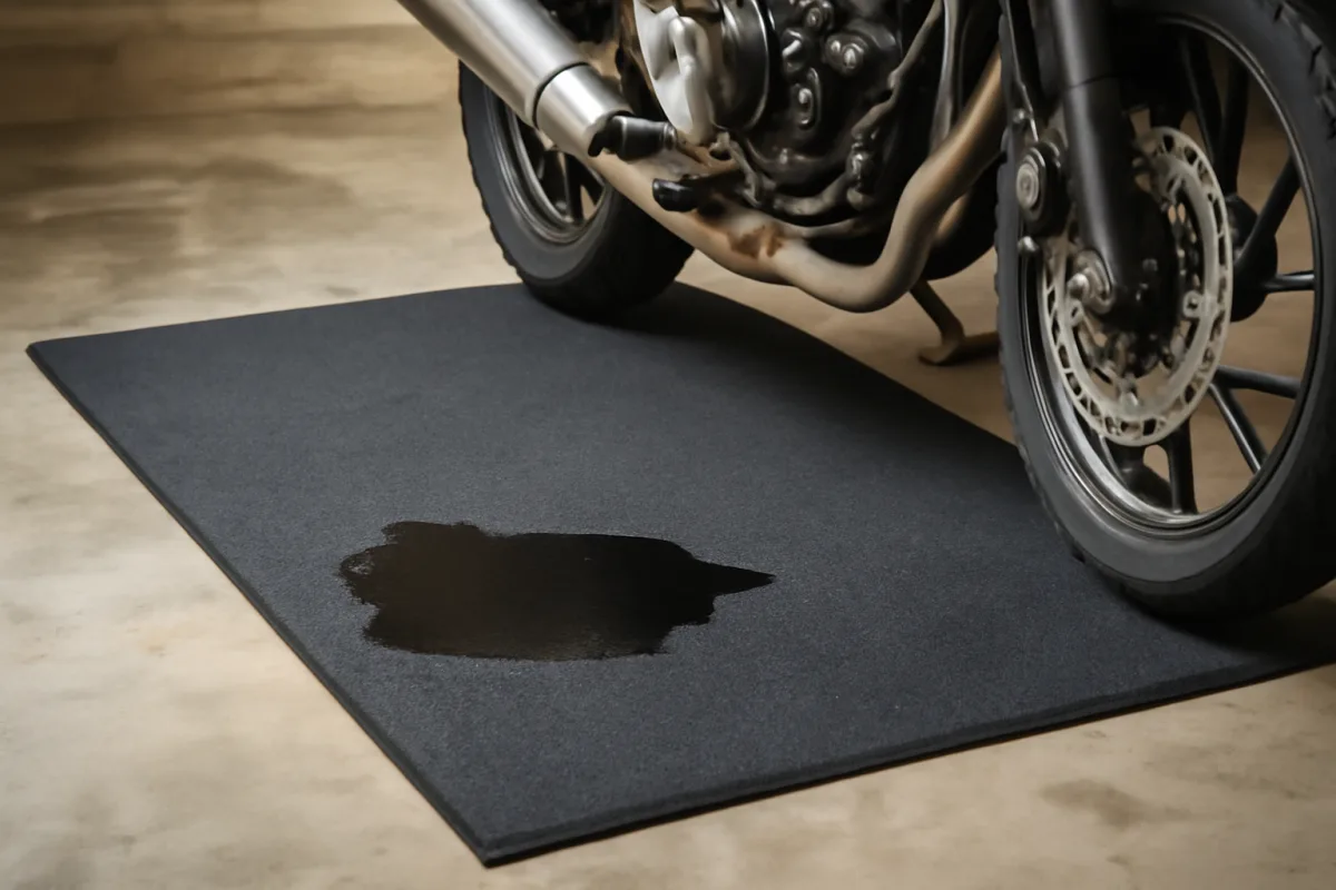 I tappetini garage per moto assorbono bene l’olio? Risparmio e pulizia con il tipo giusto