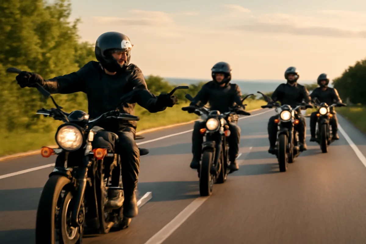 Viaggiare in moto in gruppo: regole pratiche per coordinarsi senza stress