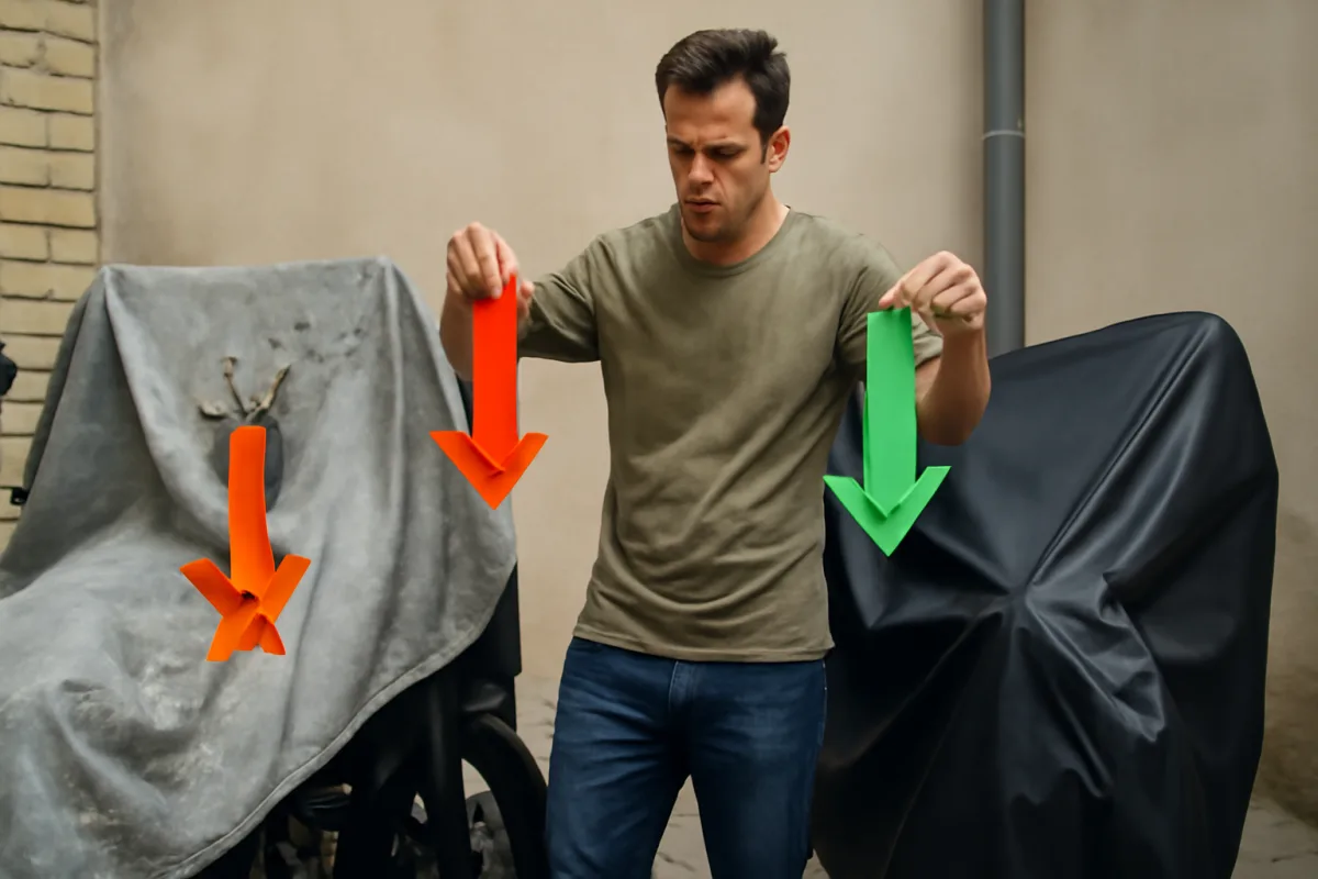 Gli errori più comuni scegliendo i coprimoto impermeabili: dura di più se eviti questi materiali