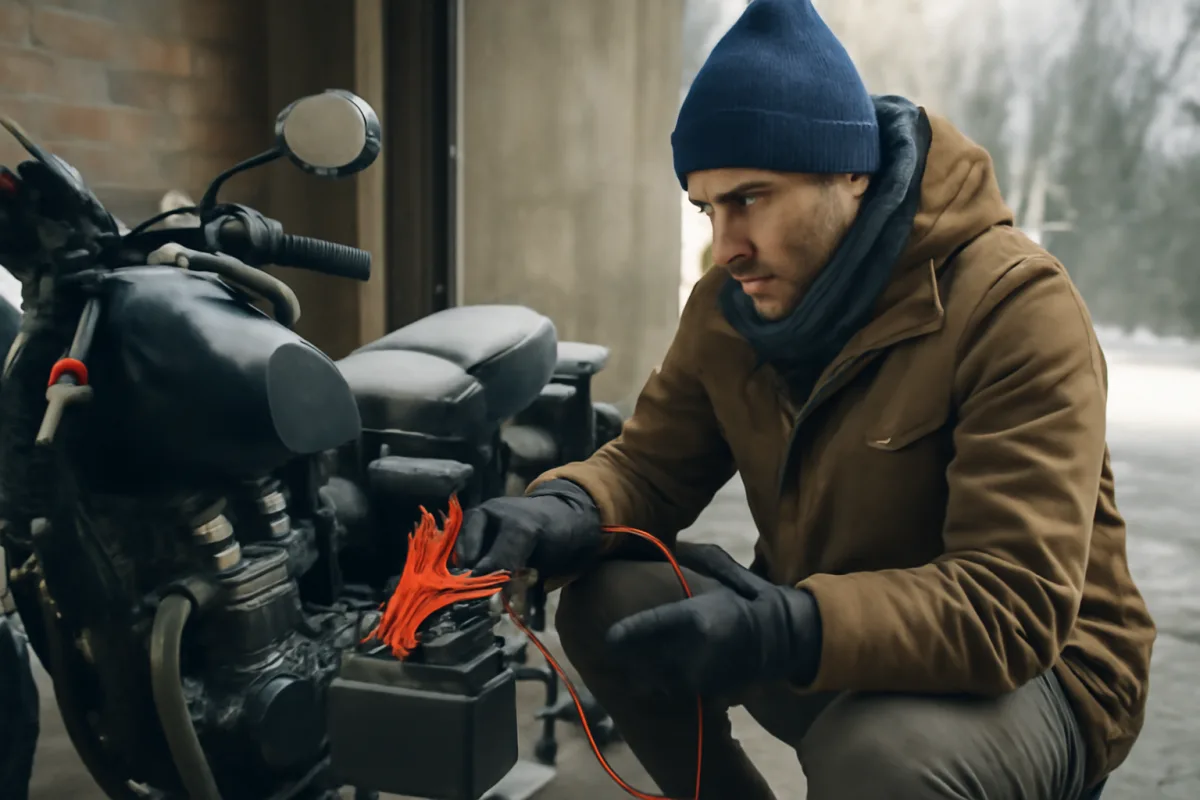 Ricarica batteria moto in inverno: il trucco per evitarne la scarica definitiva