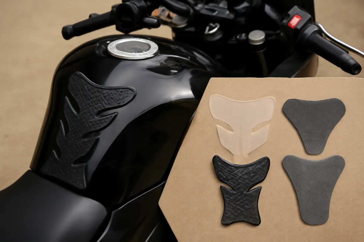 Paraserbatoio moto universale adesivo: materiali a confronto per evitare graffi nascosti