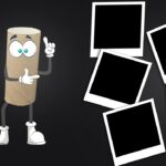 Rotolo di carta igienica vuoto trasformato in un progetto creativo fai-da-te.